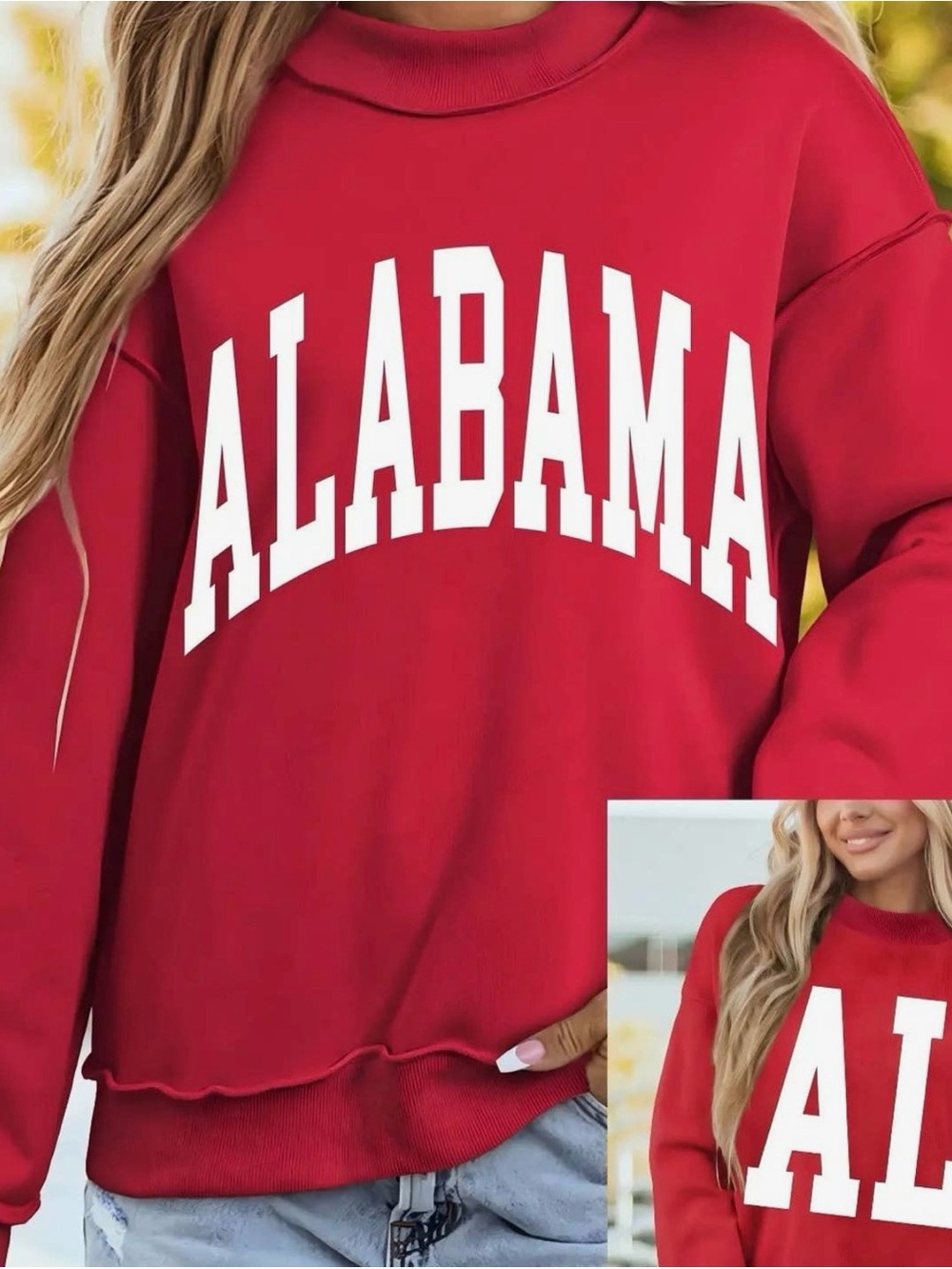 Saturday in Tuscaloosa Reversible Sweatshirt – Crimson